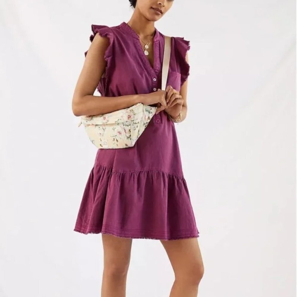 Anthropologie Pilcro Flounced Tunic Dress